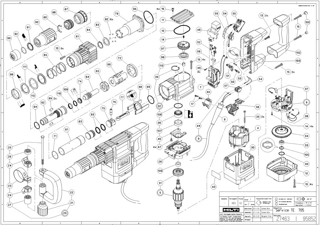 Hilti te500 схема