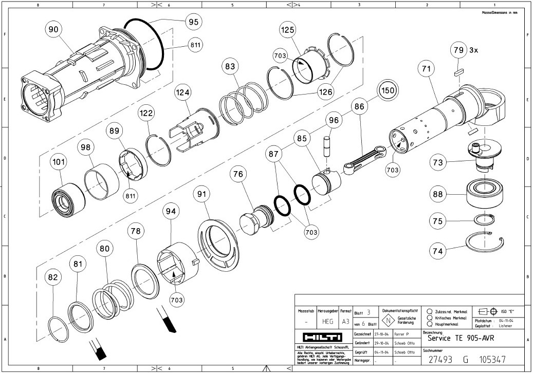 Схема перфоратора hammer prt800c